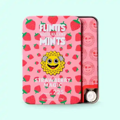 Flintts Mouthwatering Mints - strawberry magic in pink package