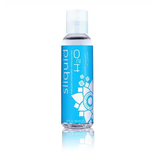 H2O Sliquid Personal Lube - 2 Ounce bottle with blue label