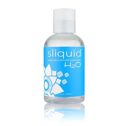 H2O Sliquid Personal Lube - 4 Ounce bottle with blue label