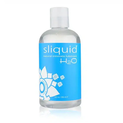 H2O Sliquid Personal Lube - 8 Ounce bottle with blue label