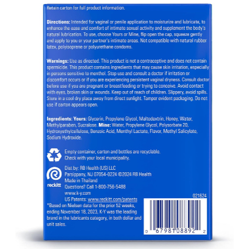 K-Y - Yours & Mine Couples Lubricant