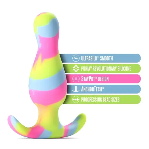 Rainbow Kaleido Butt Plug