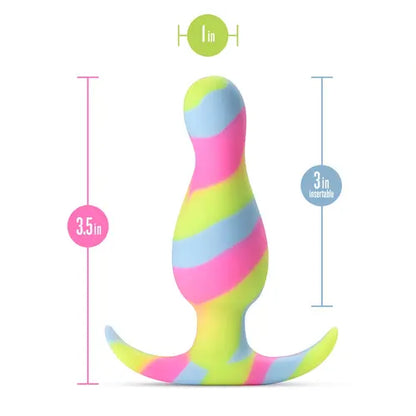 Rainbow Kaleido Butt Plug
