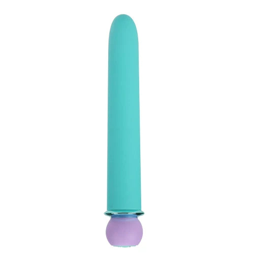 blue Maia bullet vibrator with purple handle
