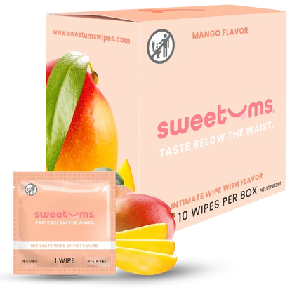 sweetums mango - pink box of mango wipes 