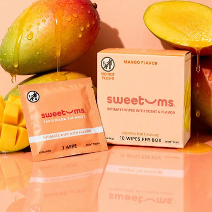 sweetums wipes with fresh mangoes