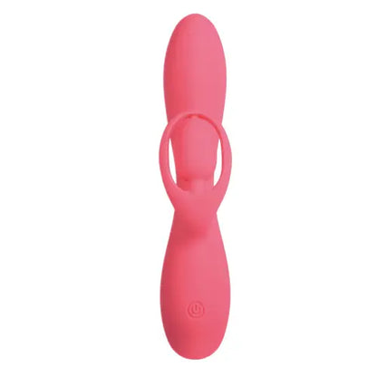 blaze romantic massager - red vibrator with external vibrating ring