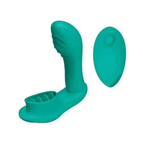 blaze satisfier teal remote control adult toy with remote