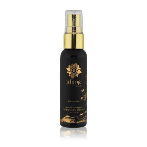 Shine Toy Cleaner - Black spray bottle with gold cap - short 2 oz