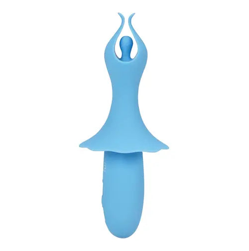 Sienna Blue Fluttering Vibrator against white background