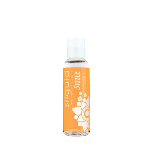 Sizzle Personal Lubricant - 2oz bottle with orange label