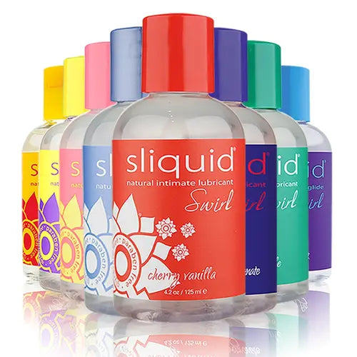 Sliquid Swirl Group Photo With Colorful Bottles