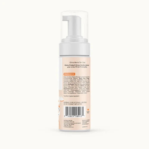 honey pot intimate wash bottle back - against white background