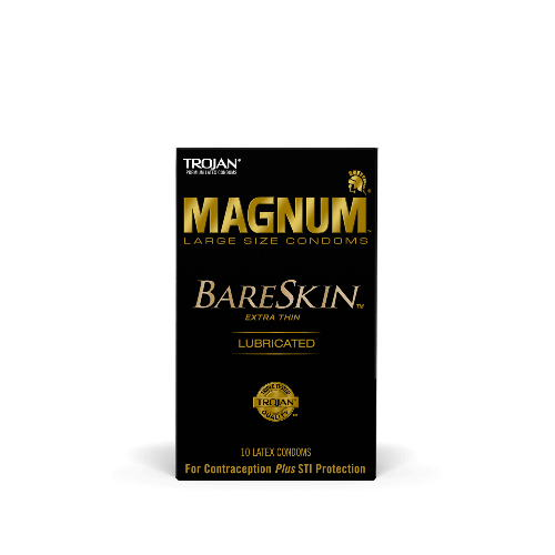magnum bareskin extra thing condoms package - black with gold lettering