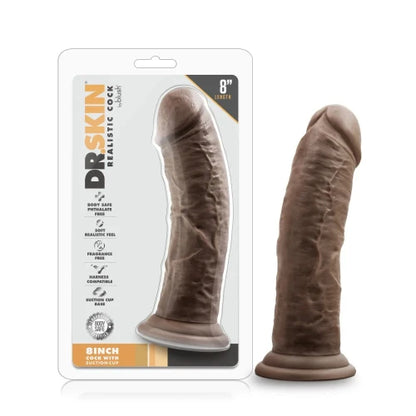Chocolate 8 inch dildo in package