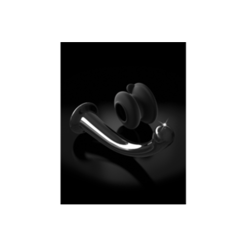 Black G spot Icicles 87 Dildo with suction cup base