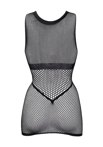 Shots - Le Désir Duo Net Open Cup Mini Dress - Black