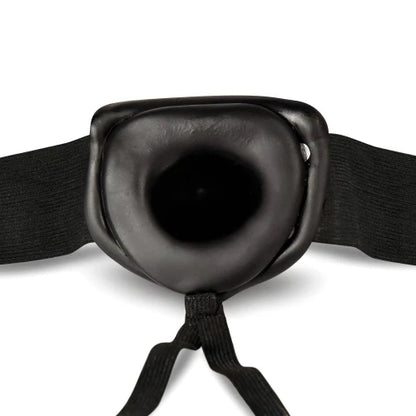 close up of hollow strap on opening