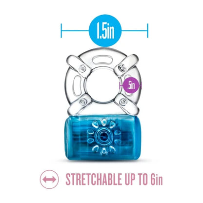 blue cock ring with dimensions