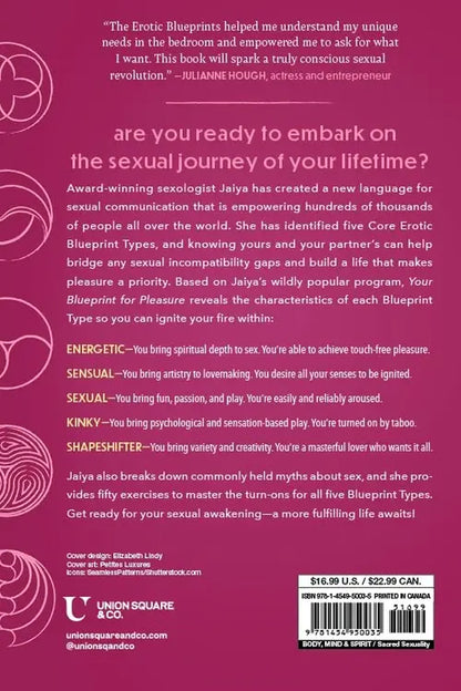 Your Blueprint for Pleasure - Pink book back cover