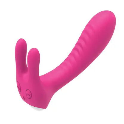 bunny-heat-vibrator-pink-massager-with-external-bunny-ears
