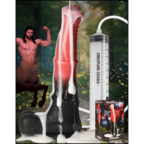 XR Brands - Creature Cocks - Centaur Explosion Squirting Dildo
