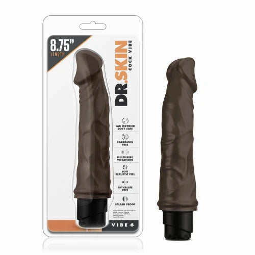 chocolate cock vibe in white and gray package