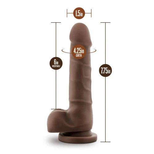 dr skin chocolate dildo with dimensions