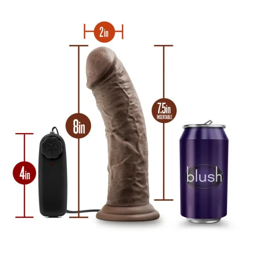 blush dr joe dildo chocolate with dimensions