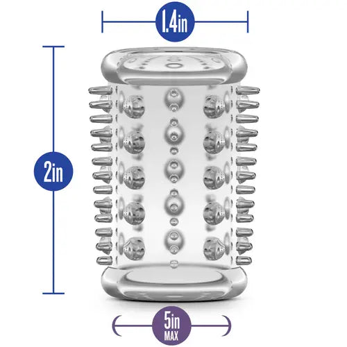 clear soft spiked penis ring with dimensions