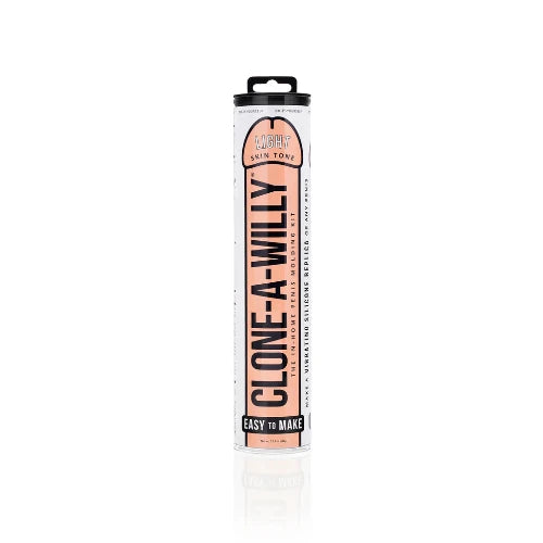 clone a willy light skin tone packaging against white background