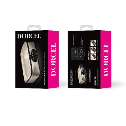 discreet box luxury gold in black and pink package