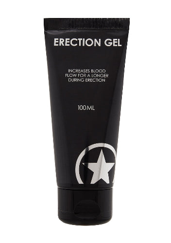 erection gel - black package with white lettering