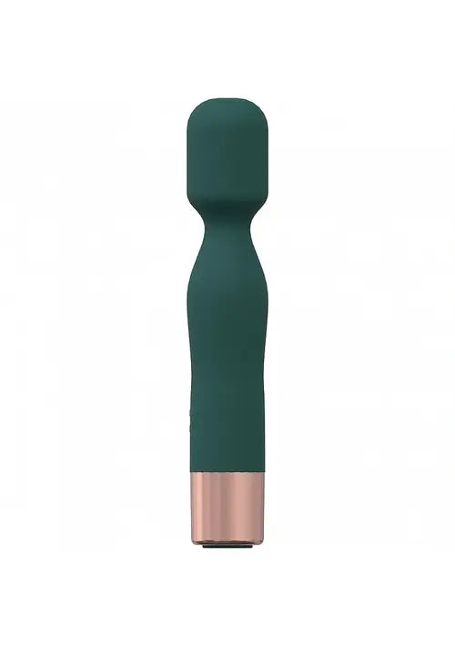 Forest Green Mini Wand Vibrator against white background