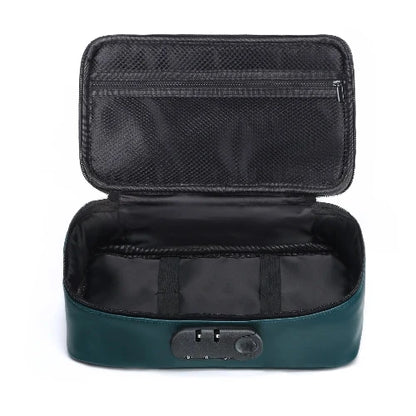 green luxury box open against white background