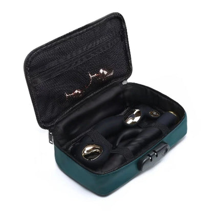 green luxury box open against white background
