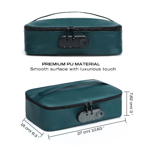 green luxury box with dimensions