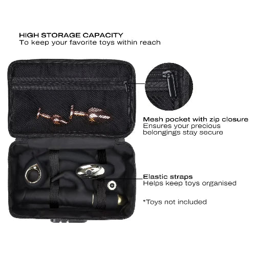 green luxury box open showing storage capacity