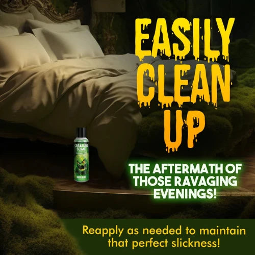 green creature slime with instructions for easy clean up