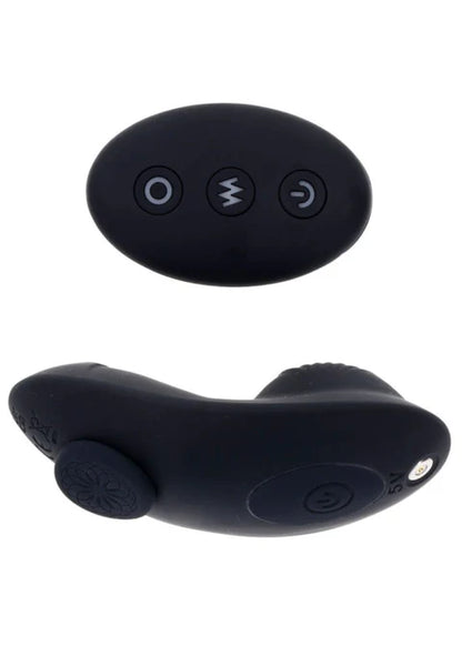 vibrator and remote control - black