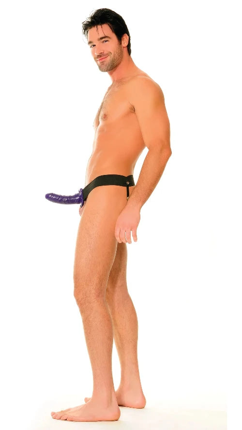 hollow strap on man wearing strap on