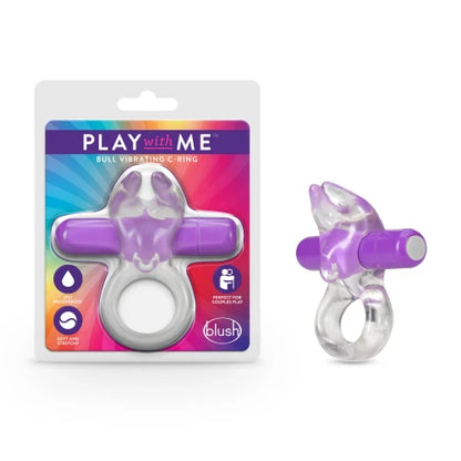 purple vibrating penis ring in colorful package