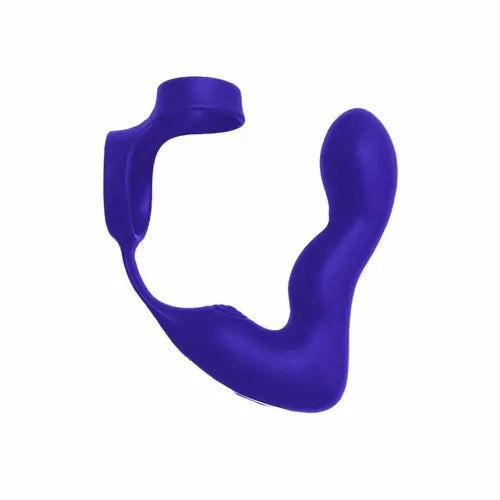 royale inflatable p spot vibe purple vibrator with double cock ring