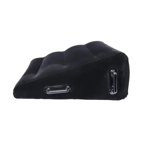 Inflatable Positioner Plus Black Wedge-shaped Sex Pillow Side View