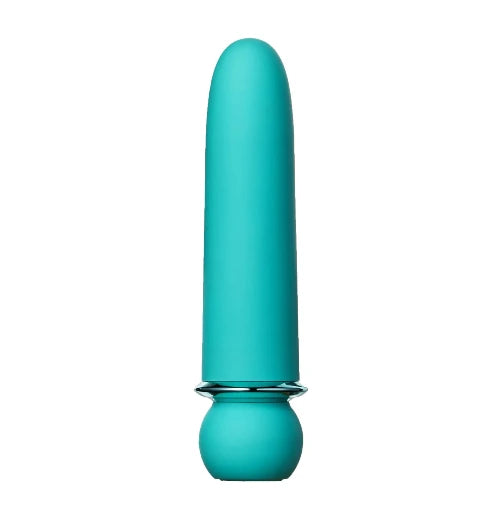 maia blue jaguar vibrator against white background