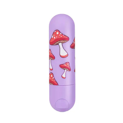 Jessi purple vibrator with mushroom print