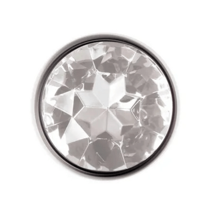 closeup of clear gem base