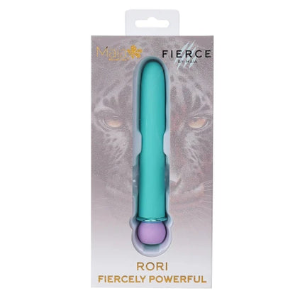 Blue Rori Vibrator in silver package with jaguar image