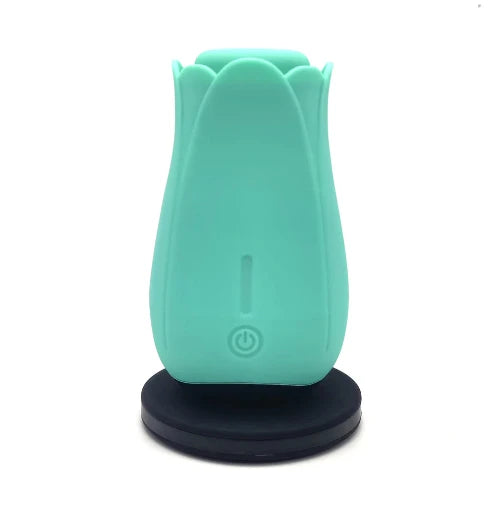 Maia tulip pro teal on black wireless charging base