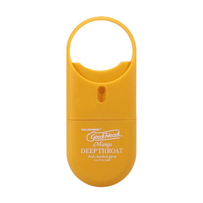 mango throat spray against white background